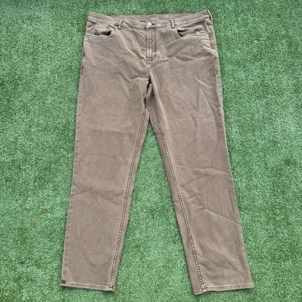 Faherty Stretch Terry 5-Pocket Pants Men’s 40x32 Brown Straight Leg Casual - EUC